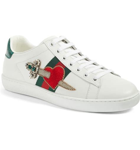 gucci ace pierced heart|Gucci Ace Sneakers .